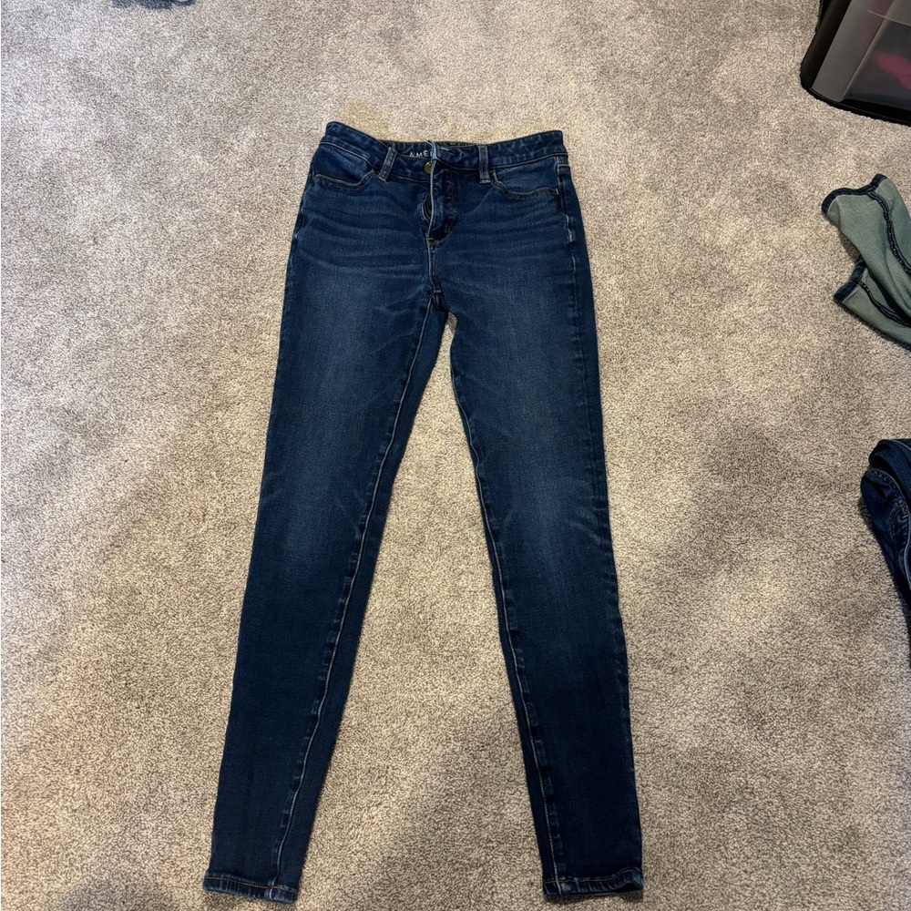 American Eagle Outfitters Dark Blue Skinny Jeans